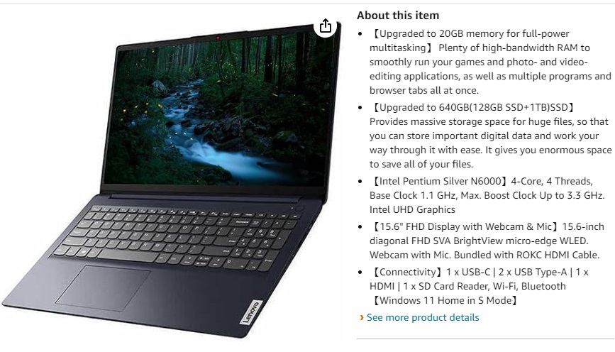 Upgraded IdeaPad 1i Laptops review1