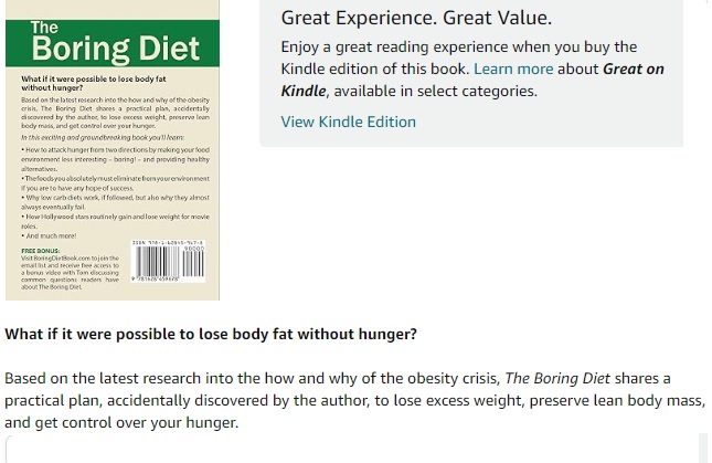 The Boring Diet Weight Loss Without Hunger review1