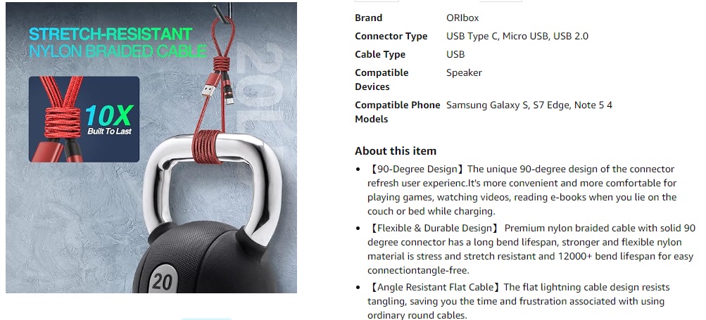 ORIbox Micro USB Cable 2