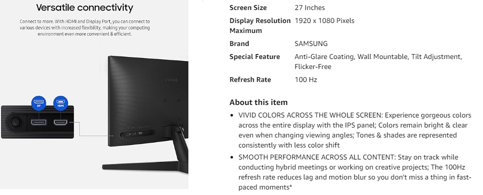 SAMSUNG 27-Inch S33GC 2