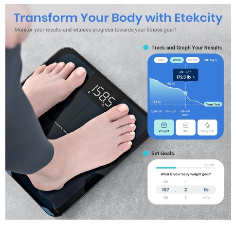 Etekcity Smart Scale for Body Weight review 1