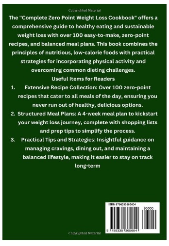 THE COMPLETE ZERO POINT WEIGHT LOSS COOKBOOK review 1