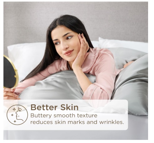 Bedsure Satin Pillowcase review 1