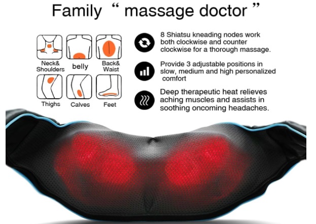 Mo Cuishle Shiatsu Back Shoulder and Neck Massager review 1