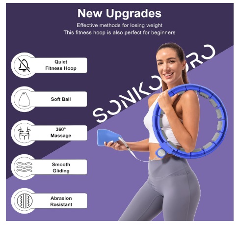 Sonkoloro Weighted Workout Hoop for Adult Weight Loss review 1