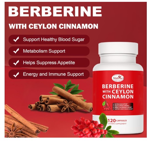 Berberine Supplement with Ceylon Cinnamon review 1