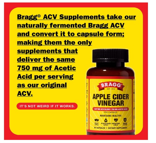 Bragg Apple Cider Vinegar Capsules review 1