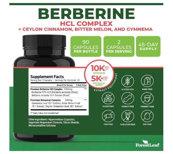 ForestLeaf Berberine Supplement review 1