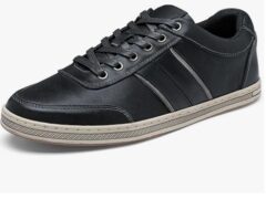 Jousen Mens Leather Fashion Sneakers review