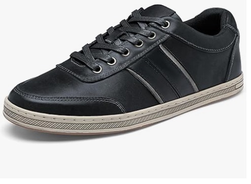 Jousen Mens Leather Fashion Sneakers review