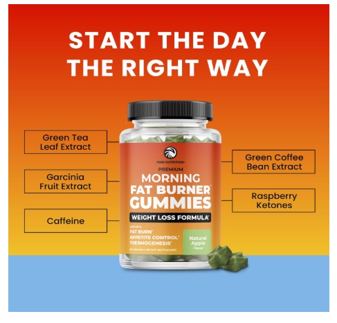 Nobi Nutrition Morning Fat Burner Gummies 1