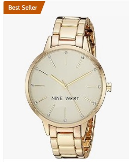 Nine West Women's Floral Dial Bracelet Watch