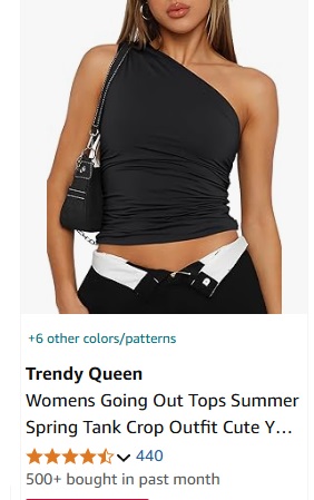 Trendy Queen Womens Going Out Tops Summer Spring Tank Crop Outfit Cute Y2k Shirts Corset Fashion Workout Clothes 2025