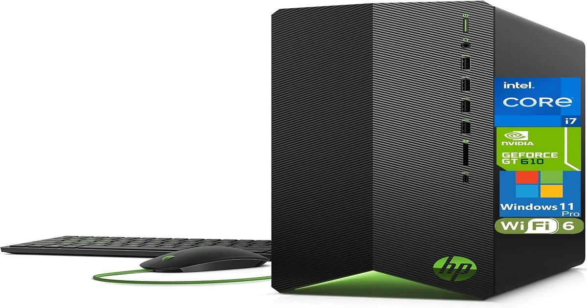 HP Pavilion Tower Desktop Computer, Intel 8-Core i7-11700F