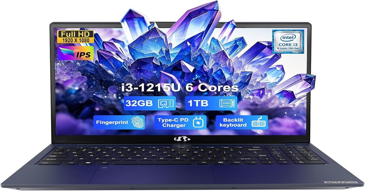 NIMO 15.6 IPS FHD-Business-Laptop, Intel 6 Core i3