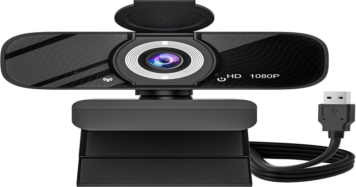 USB HD Webcam with Built-in Microphone and Rotatable Tripod,