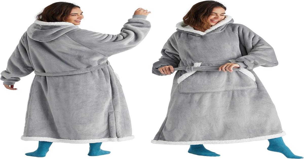 Bedsure Wearable Blanket Hoodie
