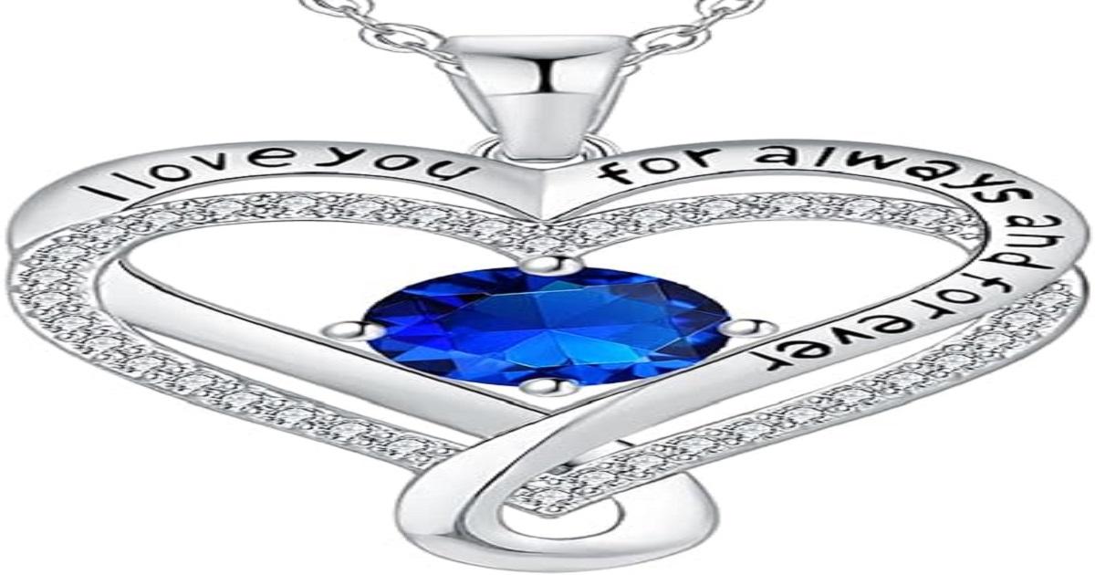 ewelry for Women Wife Infinity Heart Birthstone. The Gift Nook store