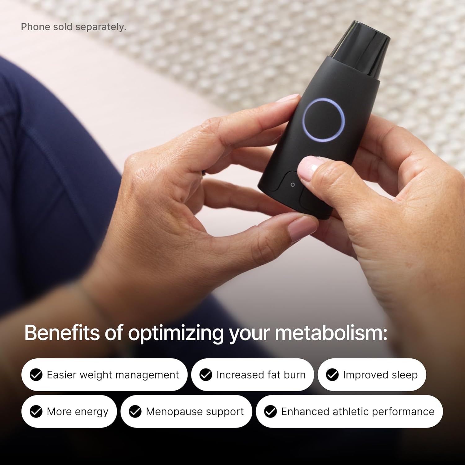 Lumen Metabolism Tracker Device - Measure Real-Time Fat & Carb Burn, 